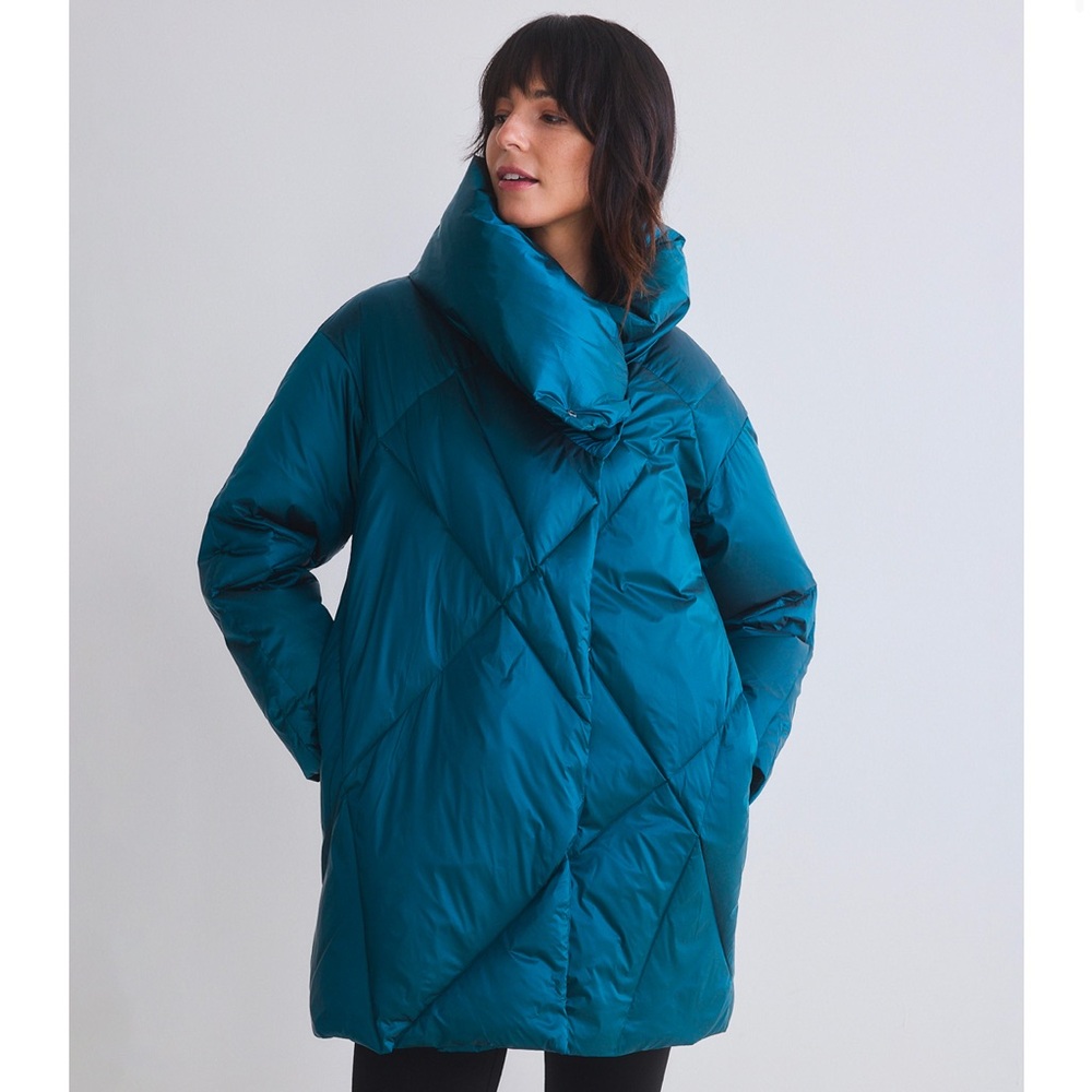 Ruti Down For It All Puffer Jacket Deep Teal L/XL NWT